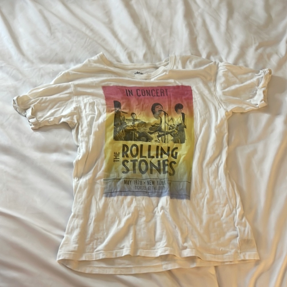 White The Rolling Stones T-Shirt, Women’s size XS